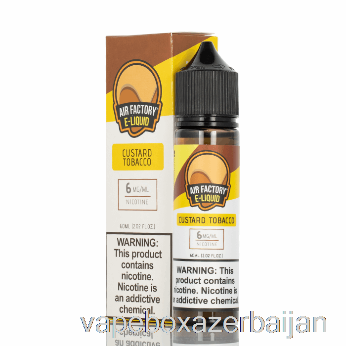 Vape Baku Custard Tobacco - Air Factory E-Liquid - 60mL 0mg